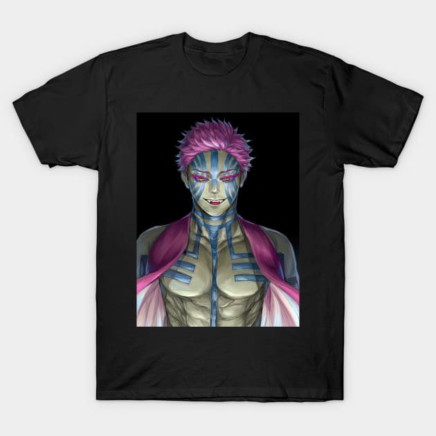 A Demon Akaza T-Shirt by Valoka